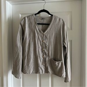 Flax button up cardigan jacket